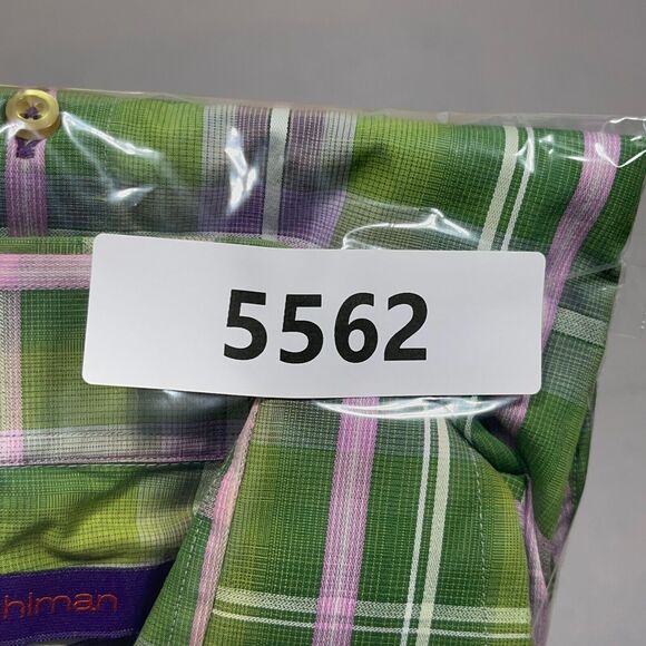 Kuhlman‎ Shirt Men's Medium 40 Medium Plaid Long Sleeve Button Front Green - Picture 12 of 12